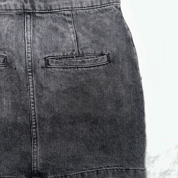 Free People Dark Gray Button-Front Midi Skirt we are the people NWT - Picture 11 of 15